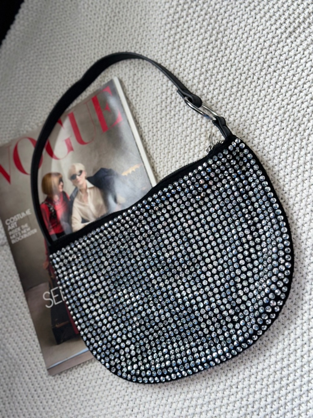 Mini sparkling silver black bag Amazing!